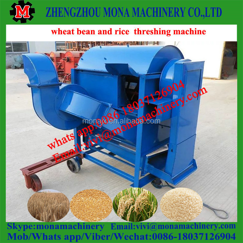 small Mobile grains thresher rice thresher with wheels for mini thresher machine