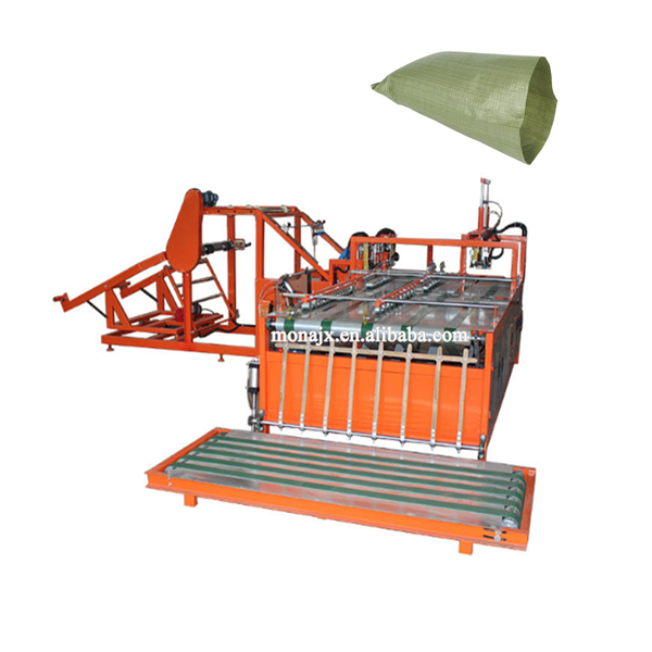 3 colors automatic pp woven poly sack carry bags manufacturing cutter printer making production line bags making machine price