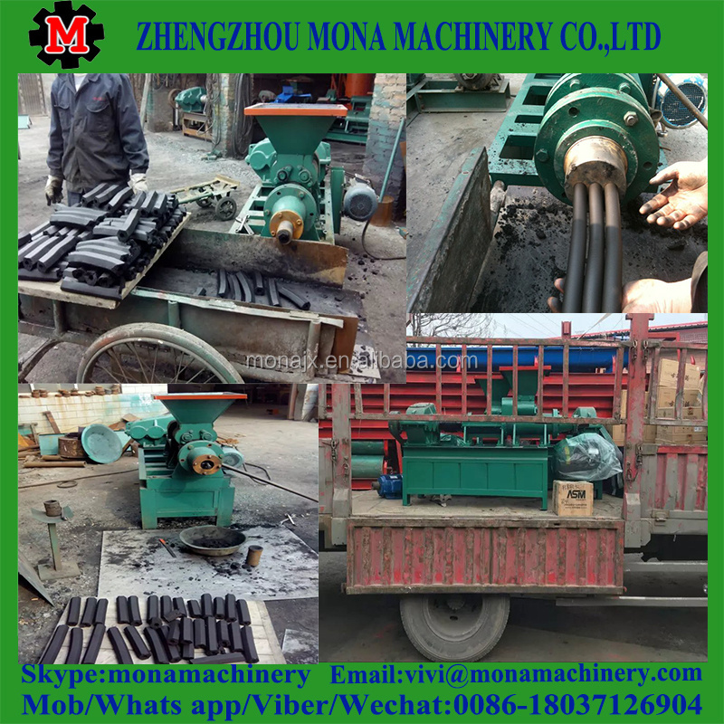 Hotsale Wood Charcoal Briquette Extrusion Machine Factory Lowest Price New type coal briquetting machine