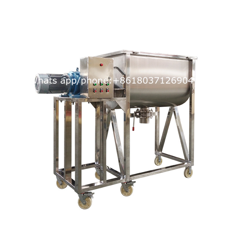 Horizontal Powder blender mixer/Dry powder nutritional supplements mixer_Spice Mixing Machine 304 Stainless Steel Ribbon Mixer