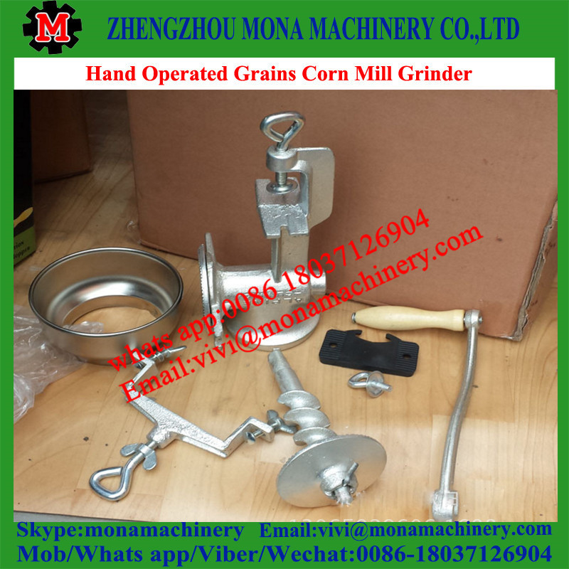 Hand Operated Grains Corn Mill Grinder with High Hopper