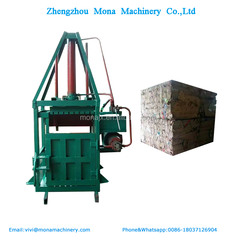 Cotton baling press machine in india/ Seeds baler machine/Waste Cardboard Paper Scrap Cardboard Baling Presser