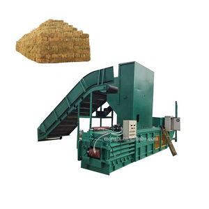 Fully automatic horizontal carton compress baler machine cardboard compress baling press machine price