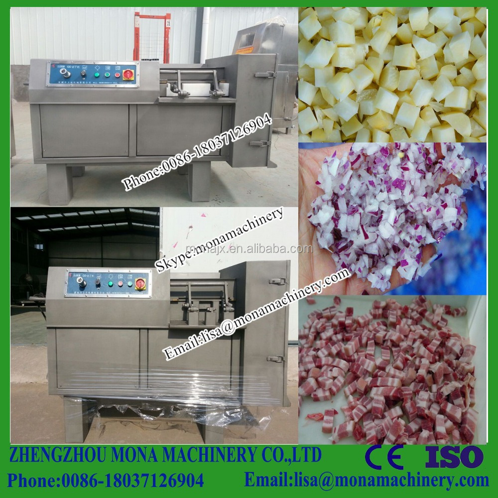 Commercial Fresh Beef Dice Cheese Cutter Cubic Chicken Dicer Frozen Meat Cube Cut Machine