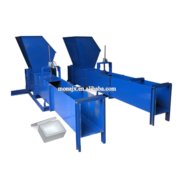 plastic strip hot melt melting foam box press recycling thermoforming machines plastic block melter