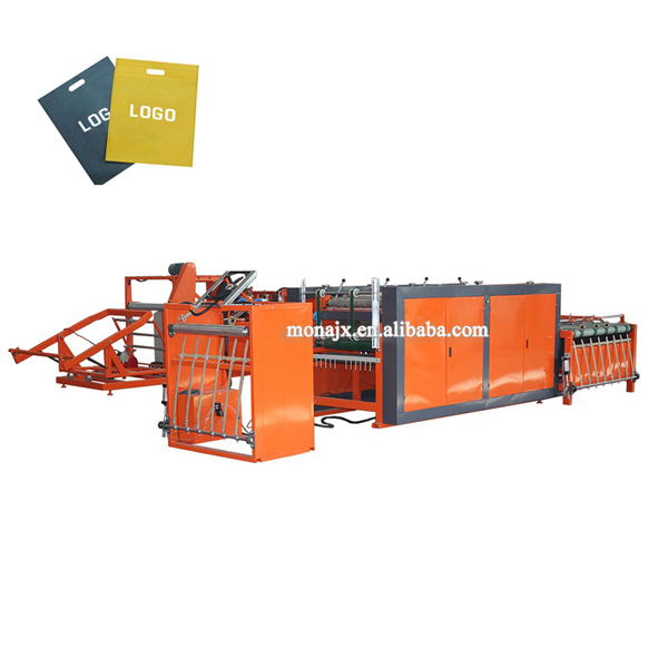 3 colors automatic pp woven poly sack carry bags manufacturing cutter printer making production line bags making machine price