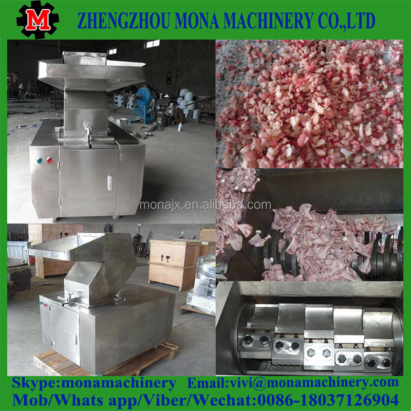 Bone Crushing Machine Cow Pig Paste Mill Grinder Cattle Shredder Automatic Bone Meal Pork Chicken Milling Cutting Machine