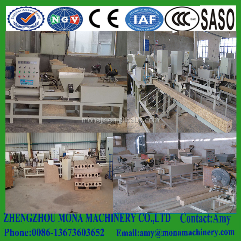 Wood Pallet Working Sawdust Block Production Line | Sawdust Compress Machine Feet Hot Press |Wood Feet or Log of Wooden Pallet