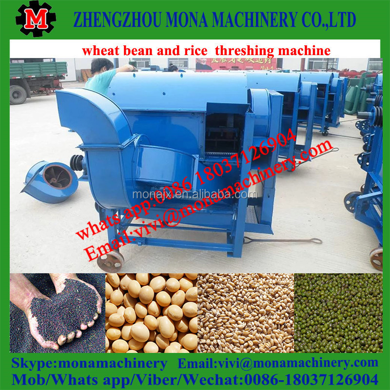 small Mobile grains thresher rice thresher with wheels for mini thresher machine