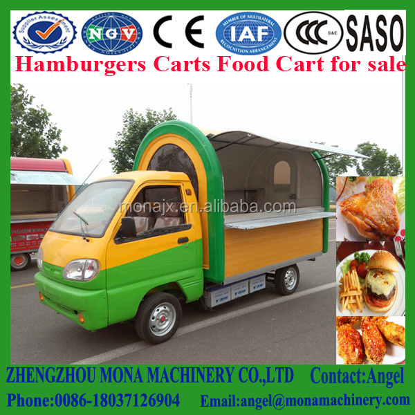 Street Snack Vending Cart / Food Vending Cart with Factory Price / Barbecue Street Vending Carts