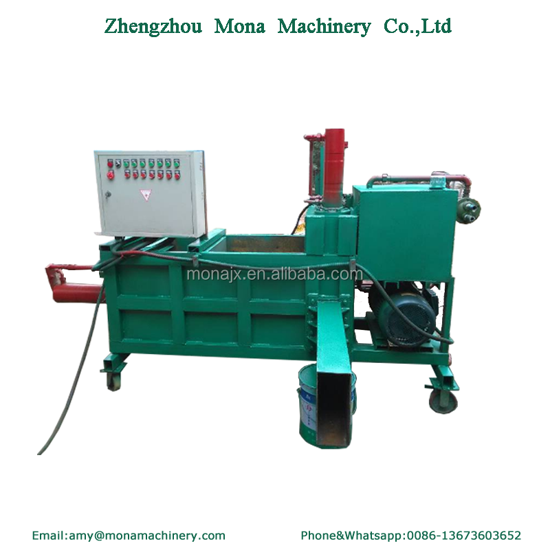 Fully automatic horizontal carton compress baler machine cardboard compress baling press machine price