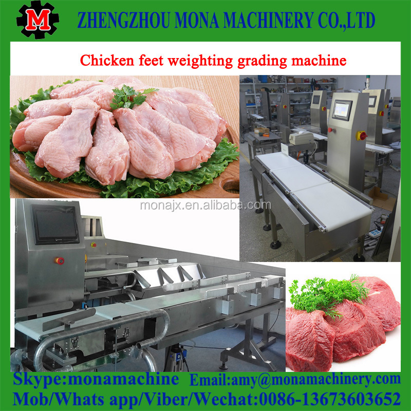 Hot sale fully automatic checkweigher processing industry antomatic food weight grading vegetable fruit sorting machine for food