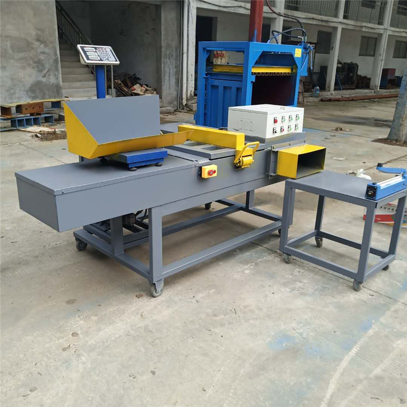 Factory-direct Baler Machine 10kg Bale Weight Baler Machine Wiper Rags Baling Press With Weighing Device And Competitive Price