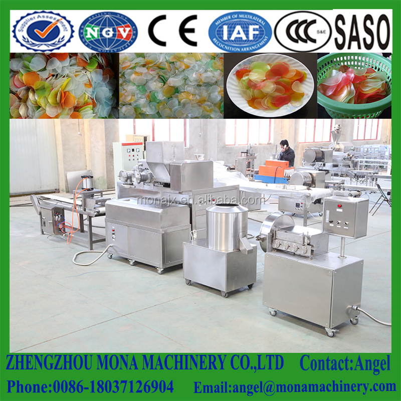 Pellet Snack Food Processing Line-Automatic Vietnam Prawn Crackers Maker | Pani Puri Making Machine