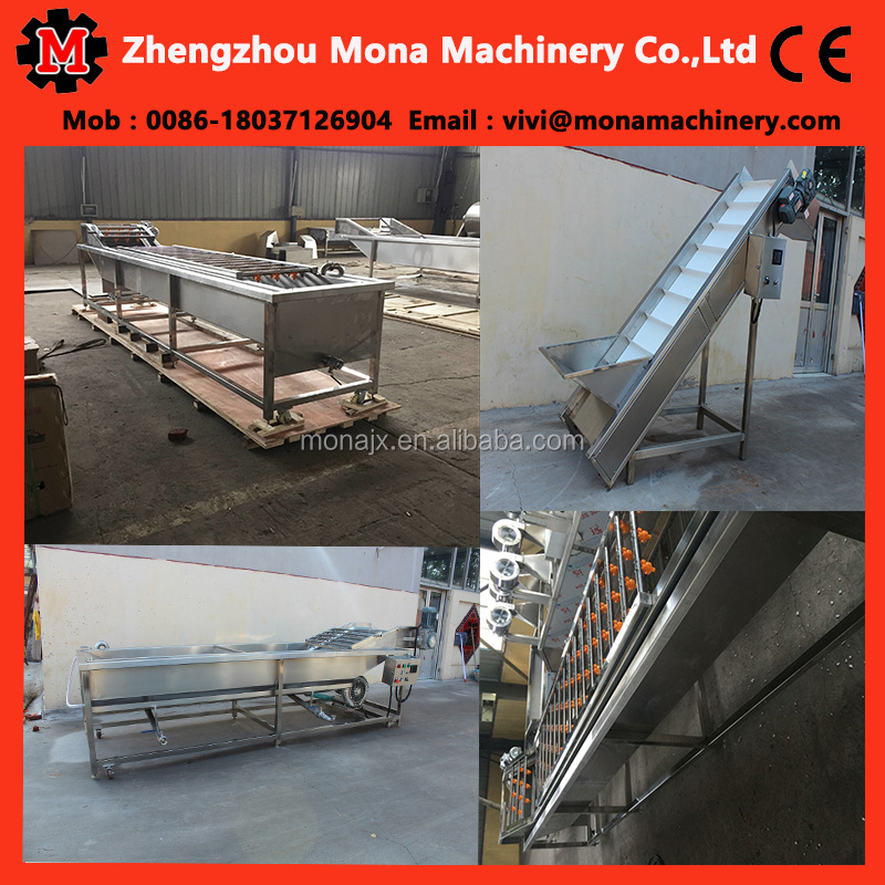 Commercial Industrial Bubble Fruit Avocado Mango Vegetable Potato Washing Machine/frozen Vegetable Production Line