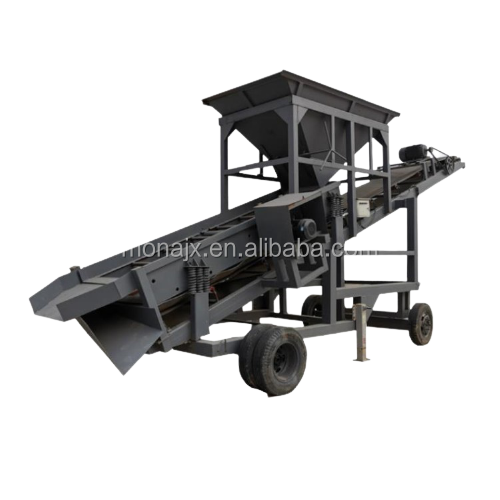 Small Capacity 20 TPH Ore Rock Sand Stone Separating  machine/Gold Washing Trommel Sand Gravel Mobile Trommel Screen for Sale