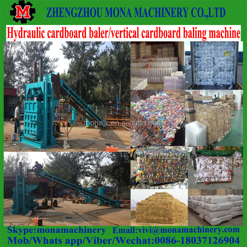 Cotton baling press machine in india/ Seeds baler machine/Waste Cardboard Paper Scrap Cardboard Baling Presser