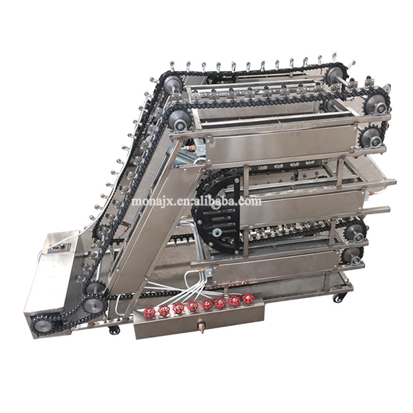 Wholesale price commercial gas rotary chain type charcoal grills/Stainless steel electric heating yakitori grill machine