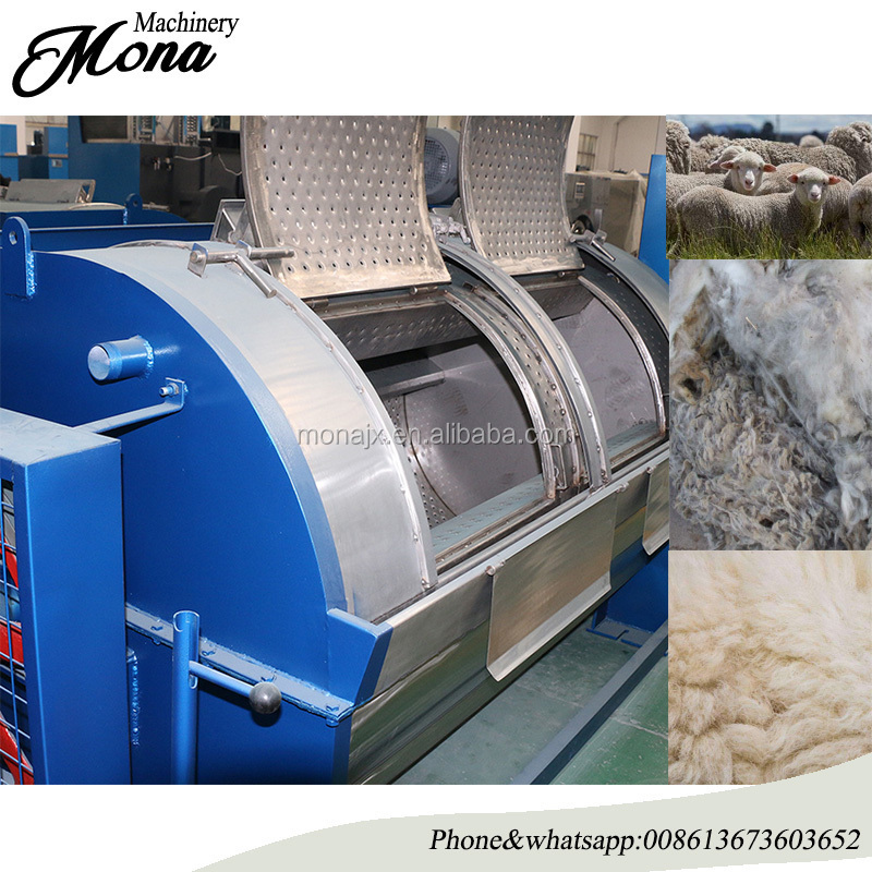 Industrial wool washing machine Commercial horizontal washing machine Alpaca Cashmere Raw Wool Cleaning Washing Machine price