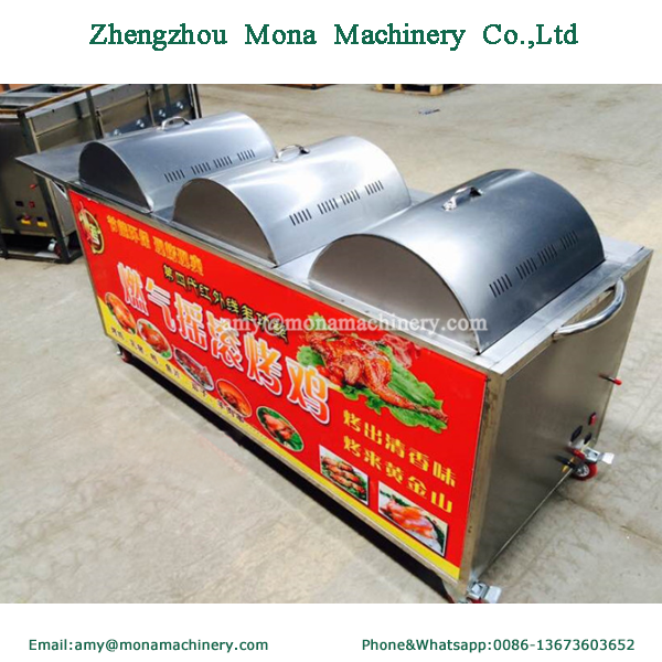 6 rows indoor rotisserie whole chicken roaster machine barbecue grill roast chicken machine price