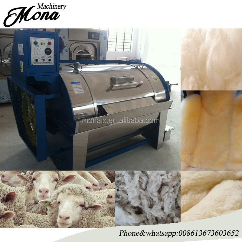 Industrial wool washing machine Commercial horizontal washing machine Alpaca Cashmere Raw Wool Cleaning Washing Machine price