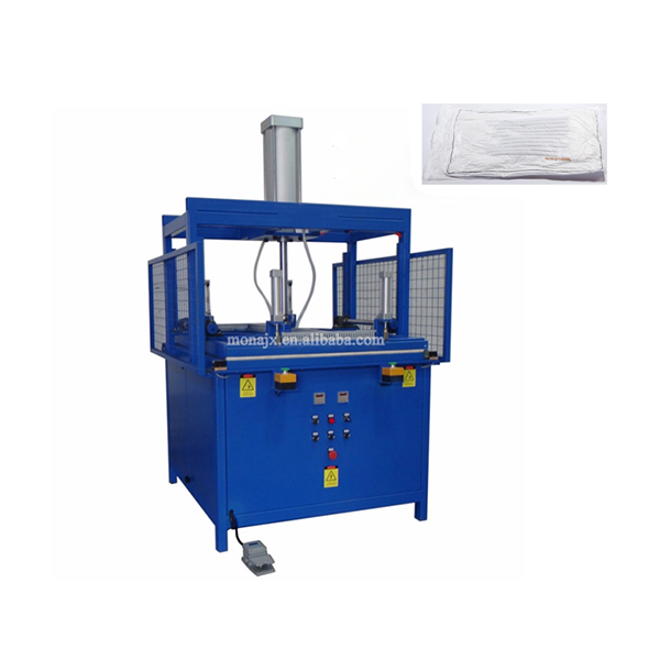 Automatic vacuum pillow packing press machine | Compact hydraulic pillow bag pressing packing machines price