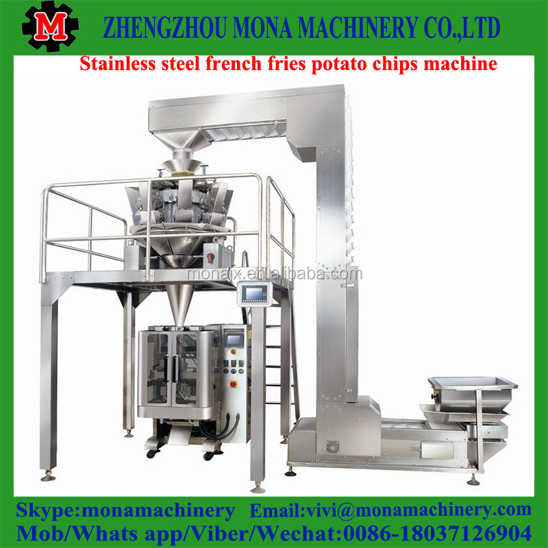 Full- Automatic Fried Potato Chips Production Line / French Fries Making Machine / Frozen Fries Processing Plant