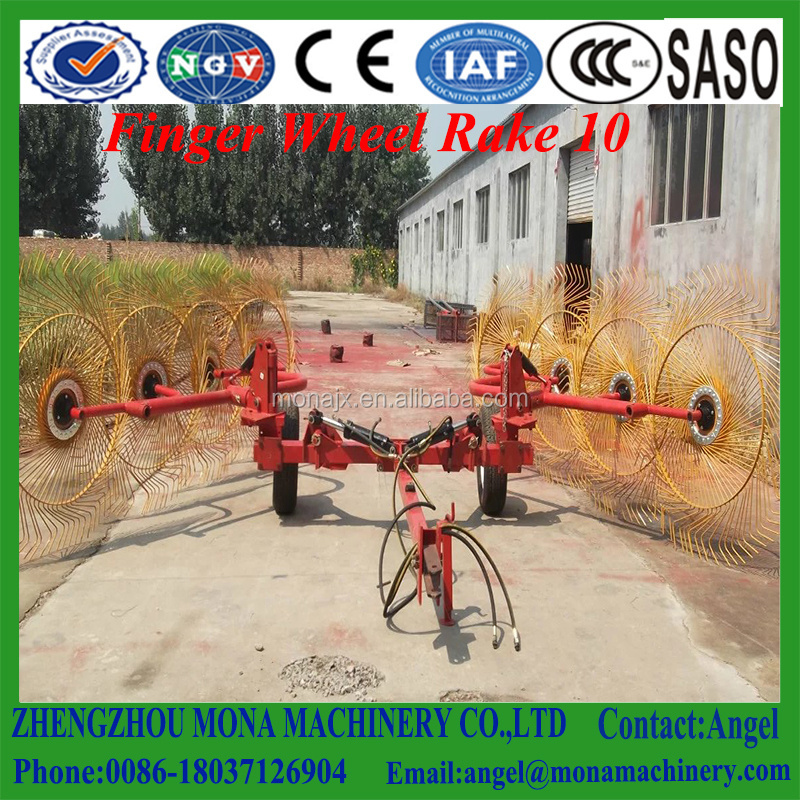 Competitive price finger wheel hay rake (manufacture)