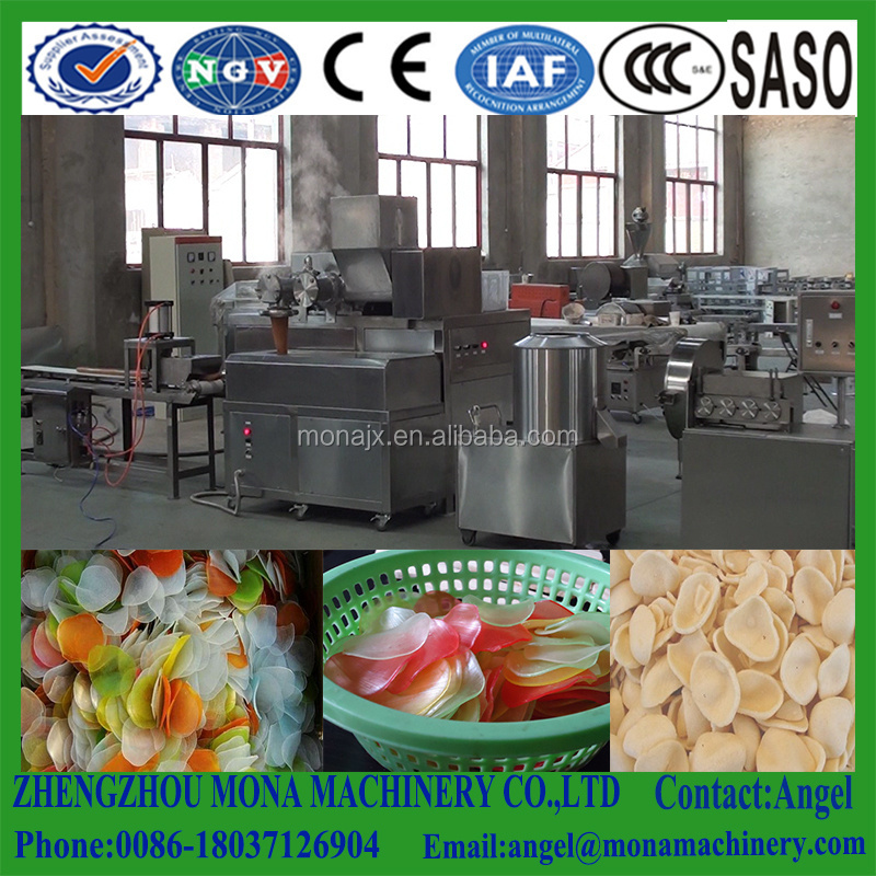 Pellet Snack Food Processing Line-Automatic Vietnam Prawn Crackers Maker | Pani Puri Making Machine