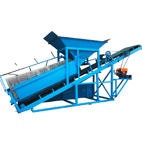 Small Capacity 20 TPH Ore Rock Sand Stone Separating  machine/Gold Washing Trommel Sand Gravel Mobile Trommel Screen for Sale