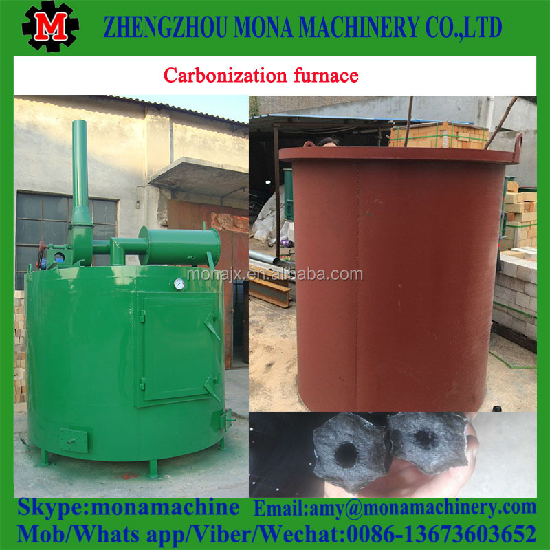 Fresh Wood Coal Carbonizing Furnace High Temperature Biochar Charcoal Retort Kiln price