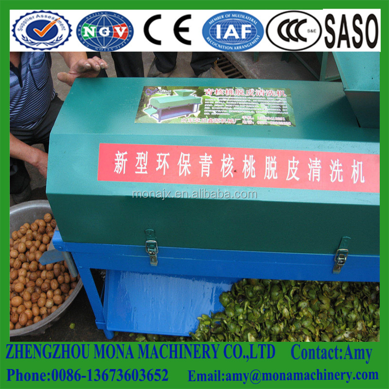 Pecan Shelling Machine Equipment Green Walnut Huller Peeler Skin Removing Peeling Machine price For Sale