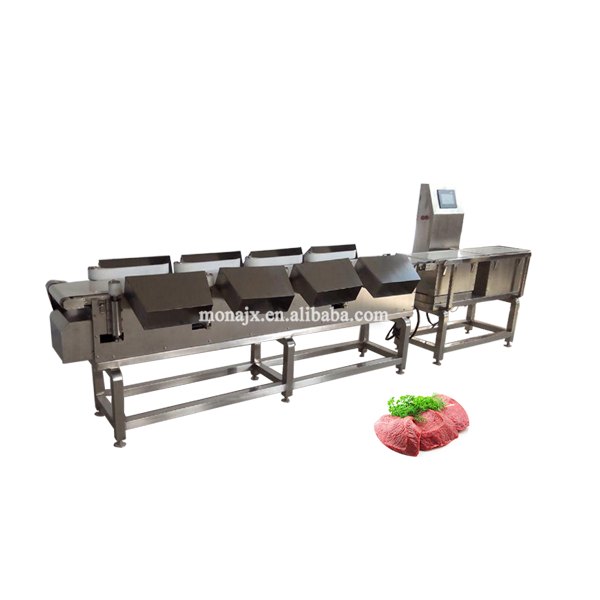 Hot sale fully automatic checkweigher processing industry antomatic food weight grading vegetable fruit sorting machine for food