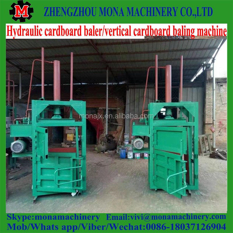 Cotton baling press machine in india/ Seeds baler machine/Waste Cardboard Paper Scrap Cardboard Baling Presser