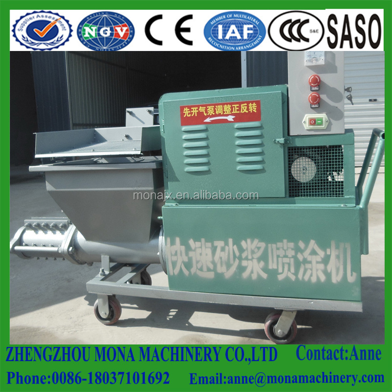 High Power Engine 10M Cement Concrete Wall Spray Plastering Machine Gypsum Spraying Plastering Machinery price