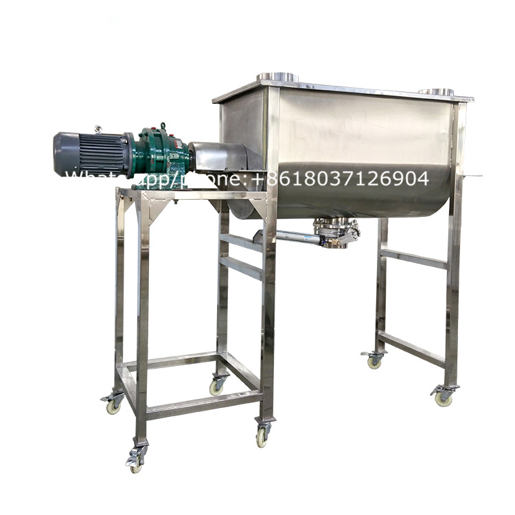 Horizontal Powder blender mixer/Dry powder nutritional supplements mixer_Spice Mixing Machine 304 Stainless Steel Ribbon Mixer