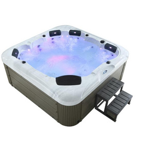 Promotion outdoor spa/bathtub whirlpool massage tube fiberglass stainless steel jets hot tubs