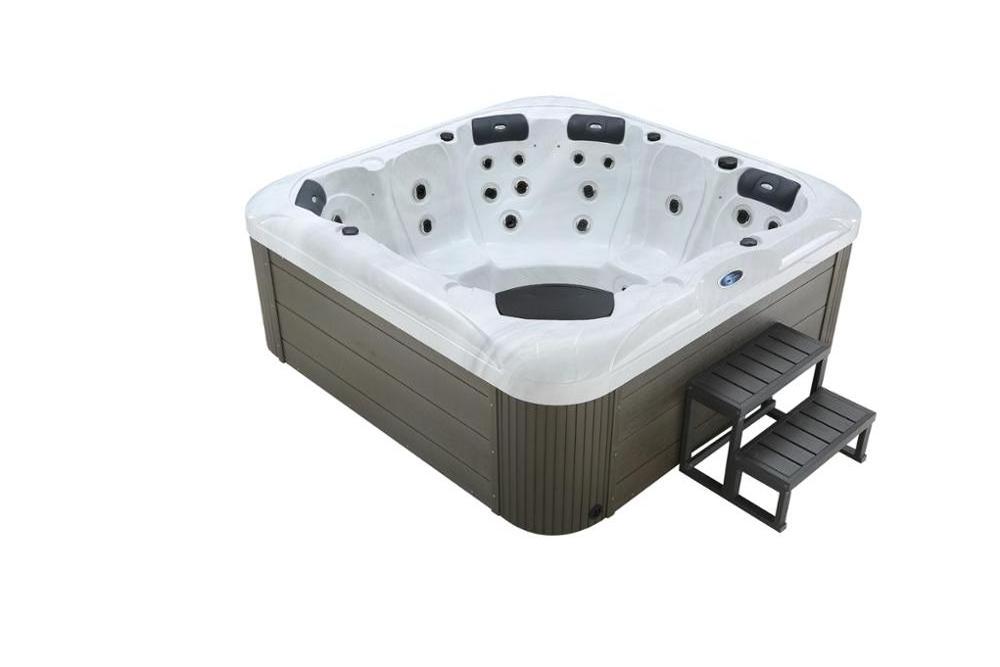 Promotion outdoor spa/bathtub whirlpool massage tube fiberglass stainless steel jets hot tubs