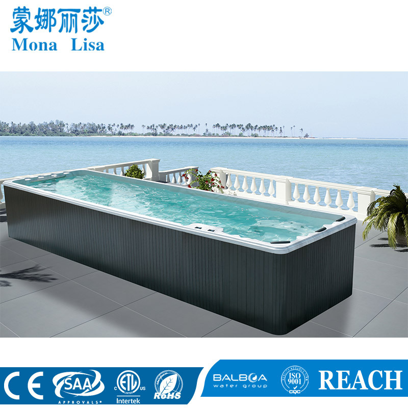 7.8M combo aqua hydrotheraphy air bubble jets spa whirlpool massage acrylic swimming pool (M-3325)