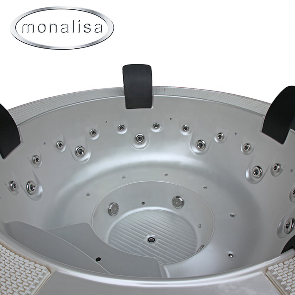 Special Design Round Hot Tub Spa Underground Surround Bathtub Hotel Hpt Tub Spa Outdoor Acrylic Massage Modern Freestanding