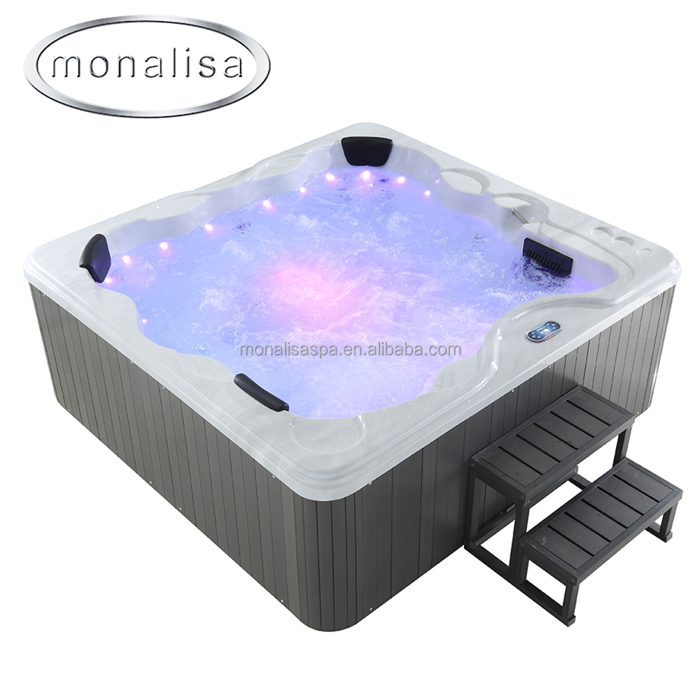 Monalisa 6 Person Adult Modern Outdoor Massage Whirlpool Spa Bathtubs Outdoor SPA Hot Tub