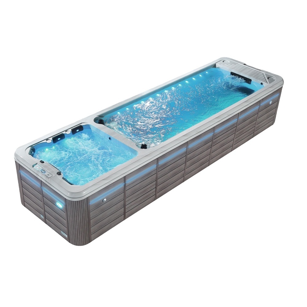 Endless acrylic pool shipping container endless swim spa pools endless swimming pool