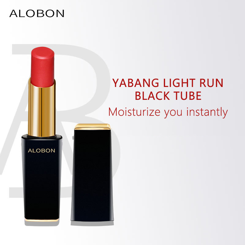 Alobon Multi Color Moisture Hydarating High Quality Popular Free Sample Nude Red Pink Color Shine Decorate Black Magic Lipstick