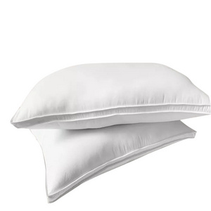 Wholesale cheap 300TC cotton covered pillow with 3cm gusset bed microfiber pillow