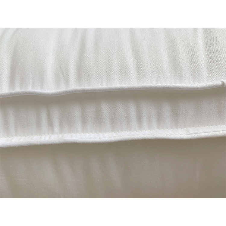 Wholesale cheap 300TC cotton covered pillow with 3cm gusset bed microfiber pillow