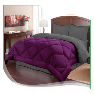 Wholesale Comfortable home hotel modern queen bed designer comforter sets purple bedding set