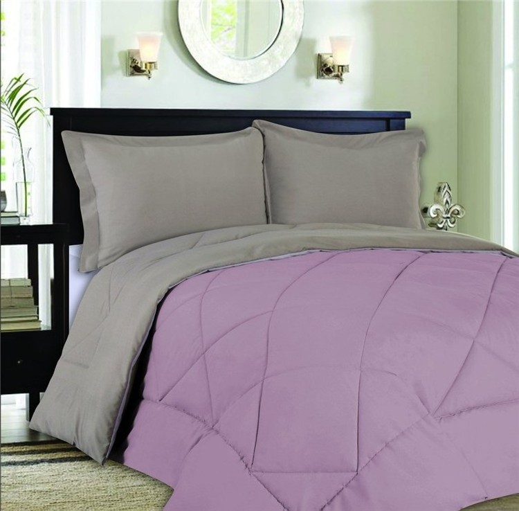 Wholesale Comfortable home hotel modern queen bed designer comforter sets purple bedding set