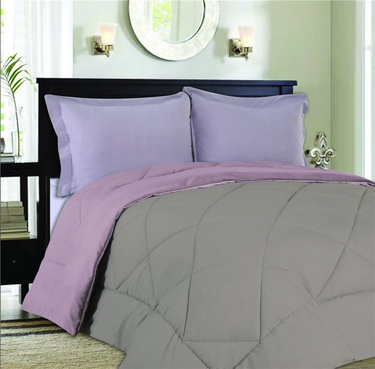 Wholesale Comfortable home hotel modern queen bed designer comforter sets purple bedding set