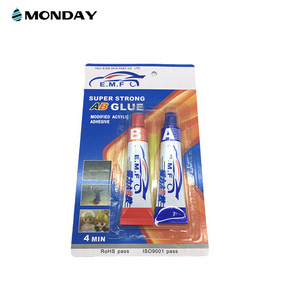 auto&moto stick glue acrylic RESIN clear AB adhesive 4 minutes fast dry  the Middle East hot selling epoxy steel glue