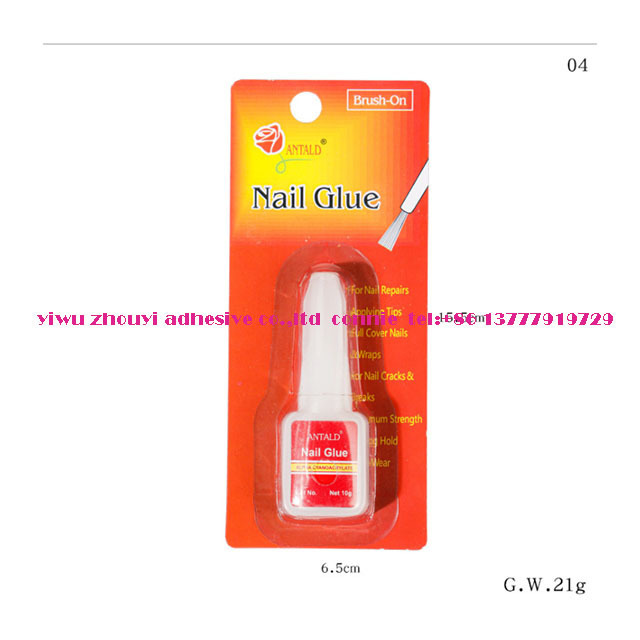 super glue fake nail glue 10g support persona label professional  glue thick & strong liquid  nail art adhesive with brush